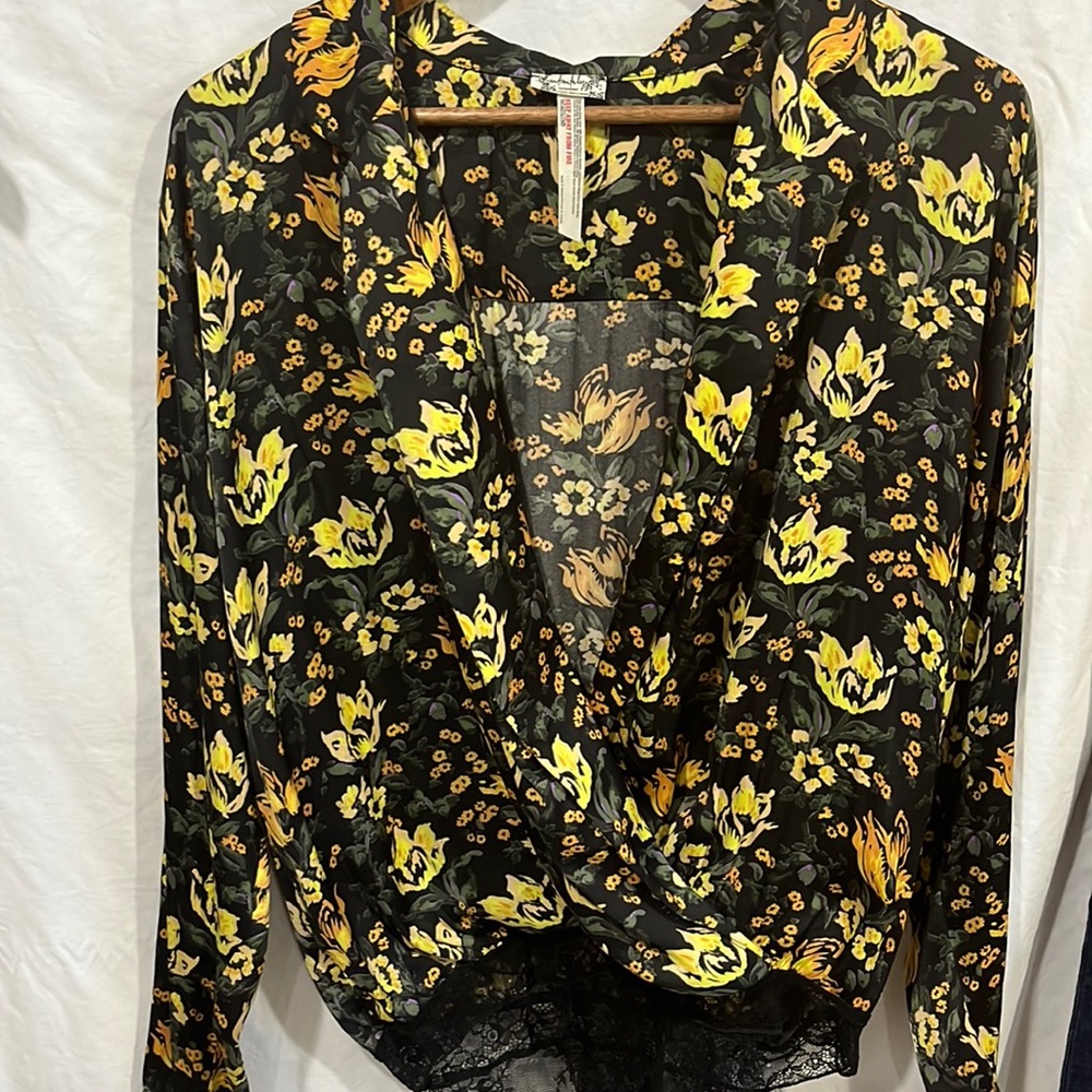 Intimately by Free People body suit blouse size small